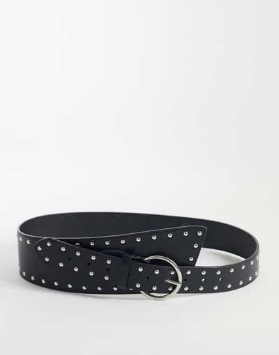 JJXX JJXX studded chunky belt in black