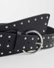 JJXX JJXX studded chunky belt in black - 3