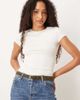 JJXX JJXX suede leather belt in khaki-Brown - 3