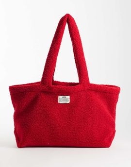 JJXX JJXX teddy tote in scarlet red
