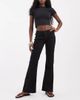 JJXX JJXX Texas low rise flare jeans in solid black - 1
