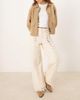 JJXX JJXX Tokyo lace up detailing jeans in cream-White - 1