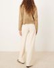 JJXX JJXX Tokyo lace up detailing jeans in cream-White - 3
