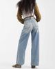 JJXX JJXX Tokyo wide fit jeans with drawstring belt in light blue wash - 3