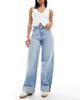 JJXX JJXX Tokyo wide leg jeans with cuffs in light blue - 1