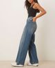 JJXX JJXX Tokyo wide leg jeans with seam detail in mid blue - 2