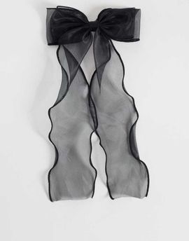 JJXX JJXX tulle bow hairclip in black