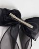 JJXX JJXX tulle bow hairclip in black - 2