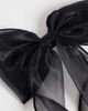 JJXX JJXX tulle bow hairclip in black - 3