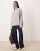 JJXX JJXX turtle neck sweater with cuffs in heather gray - 2