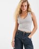 JJXX JJXX v-neck tank top in light gray - 1