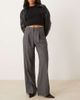 JJXX JJXX wide leg tailored pants in dark gray - 1