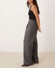 JJXX JJXX wide leg tailored pants in dark gray - 4