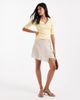 JJXX JJXX wrap skirt in cream stripe-White - 1