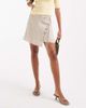 JJXX JJXX wrap skirt in cream stripe-White - 4
