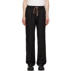 JKEEFER JKEEFER Black Alec Drawcord Trousers