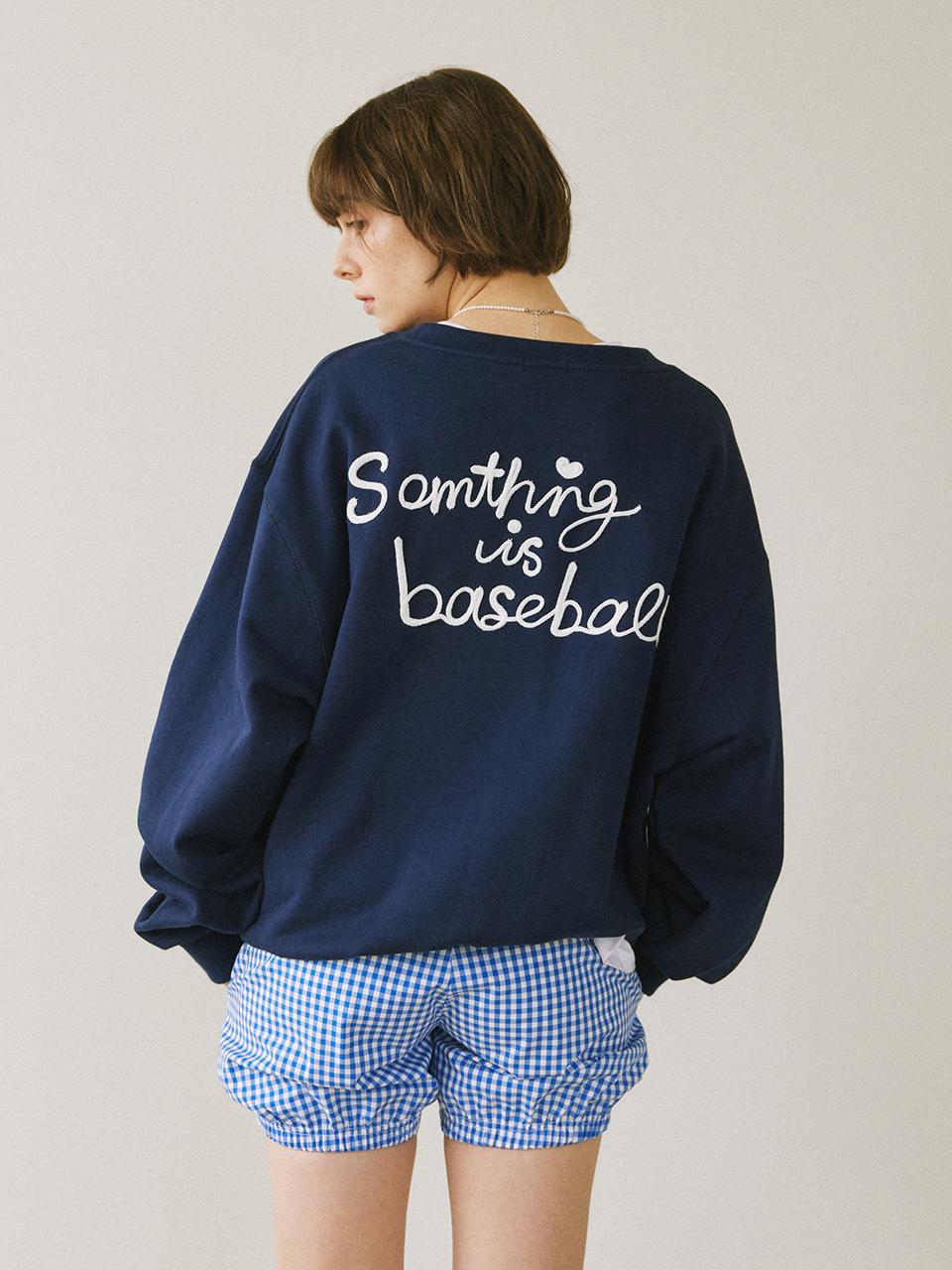 JKICHI Baseball Cotton Relaxed Fit Sweatshirt
