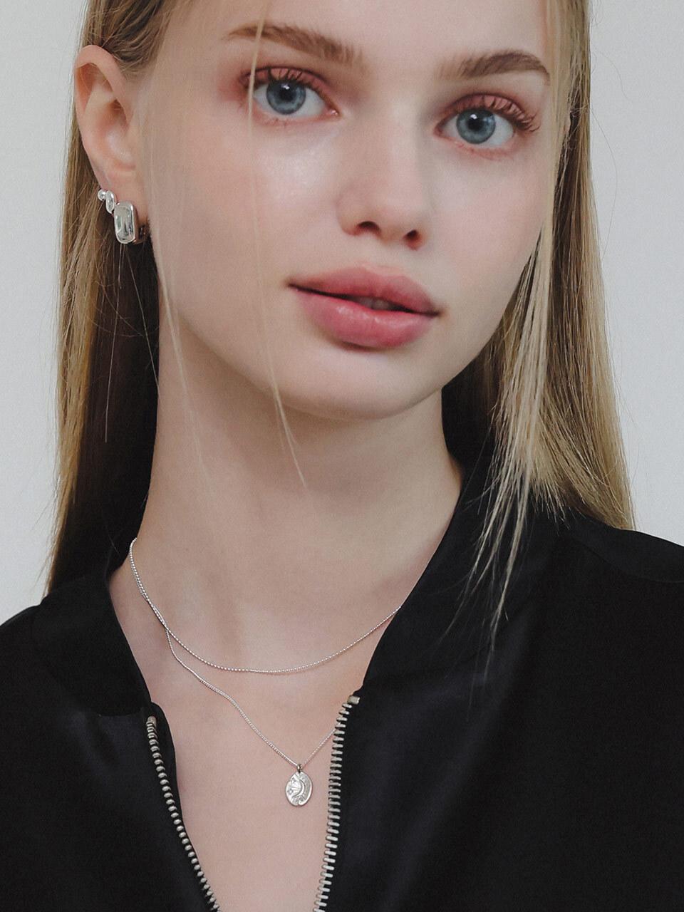 J.Lauren 1mm Mini Silver Ball Silver Necklace