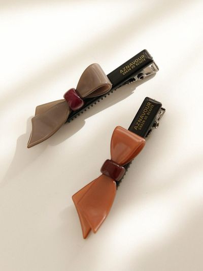 J.Lauren Celluloid Single Knot Ribbon Point Hair Pin H01121