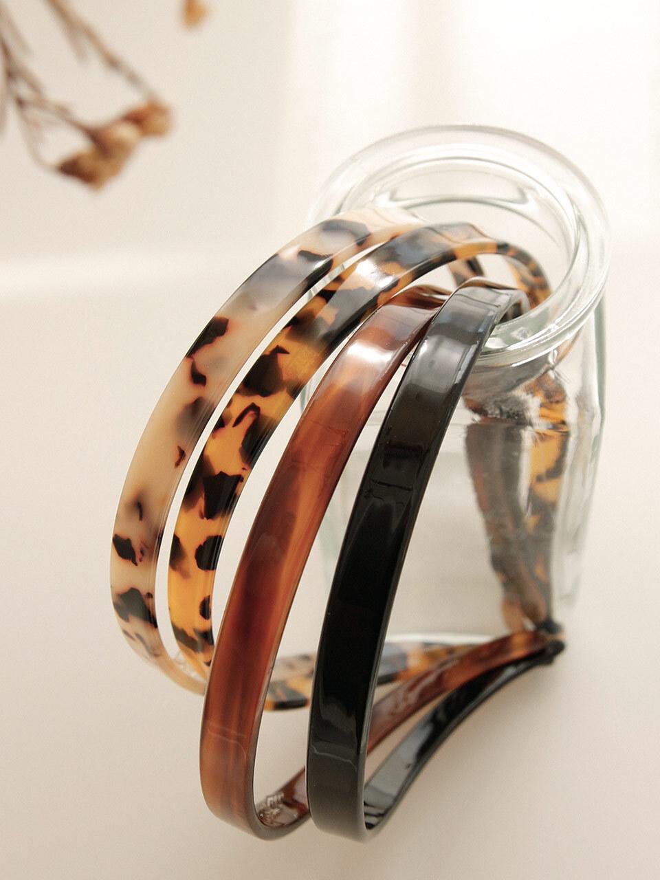 J.Lauren Cellulose Basic Embossed Hairband (H01305)