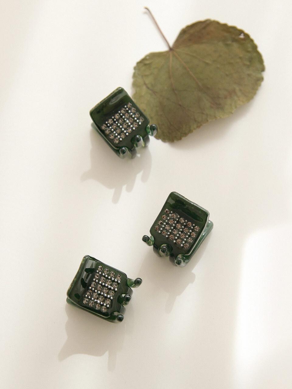 J.Lauren French Celluloid Square Small Hair Clip (BH0911)