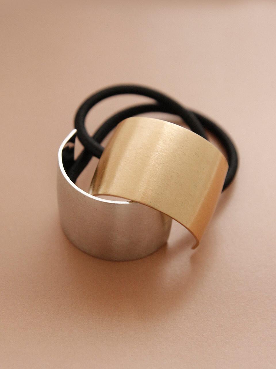 J.Lauren Metal Arch Square Hair Tie H01203