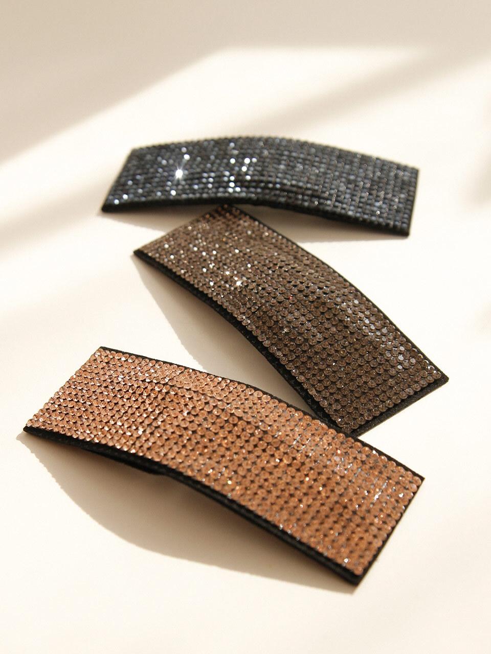 J.Lauren Mini Cubic Rectangular Hair Clip H01133