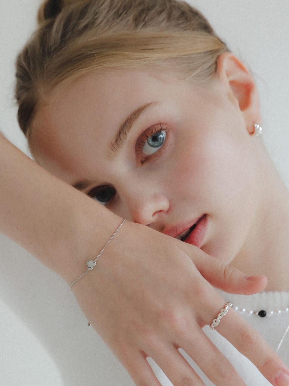 J.Lauren Mini Heart Chain Bracelet