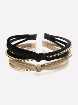 J.Lauren Ribbon Twisted Knot Cubic Headband (H01326)