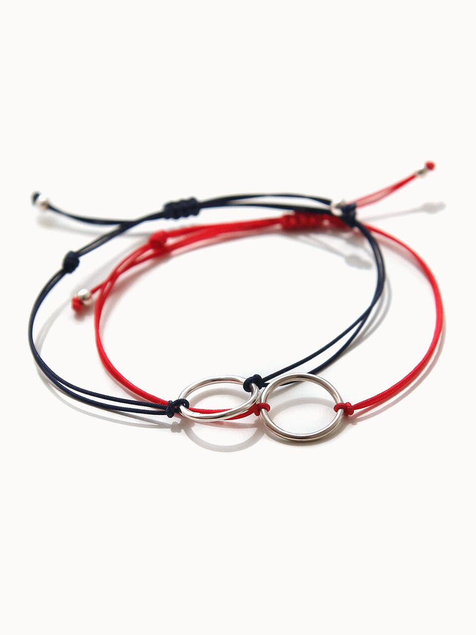 J.Lauren Round Pendant Knot Bracelet (Silver) (B0918)