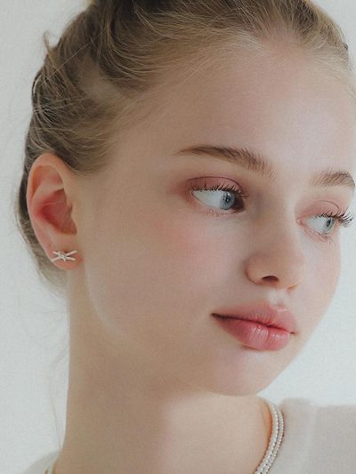 J.Lauren Simple Silver Knot Earring