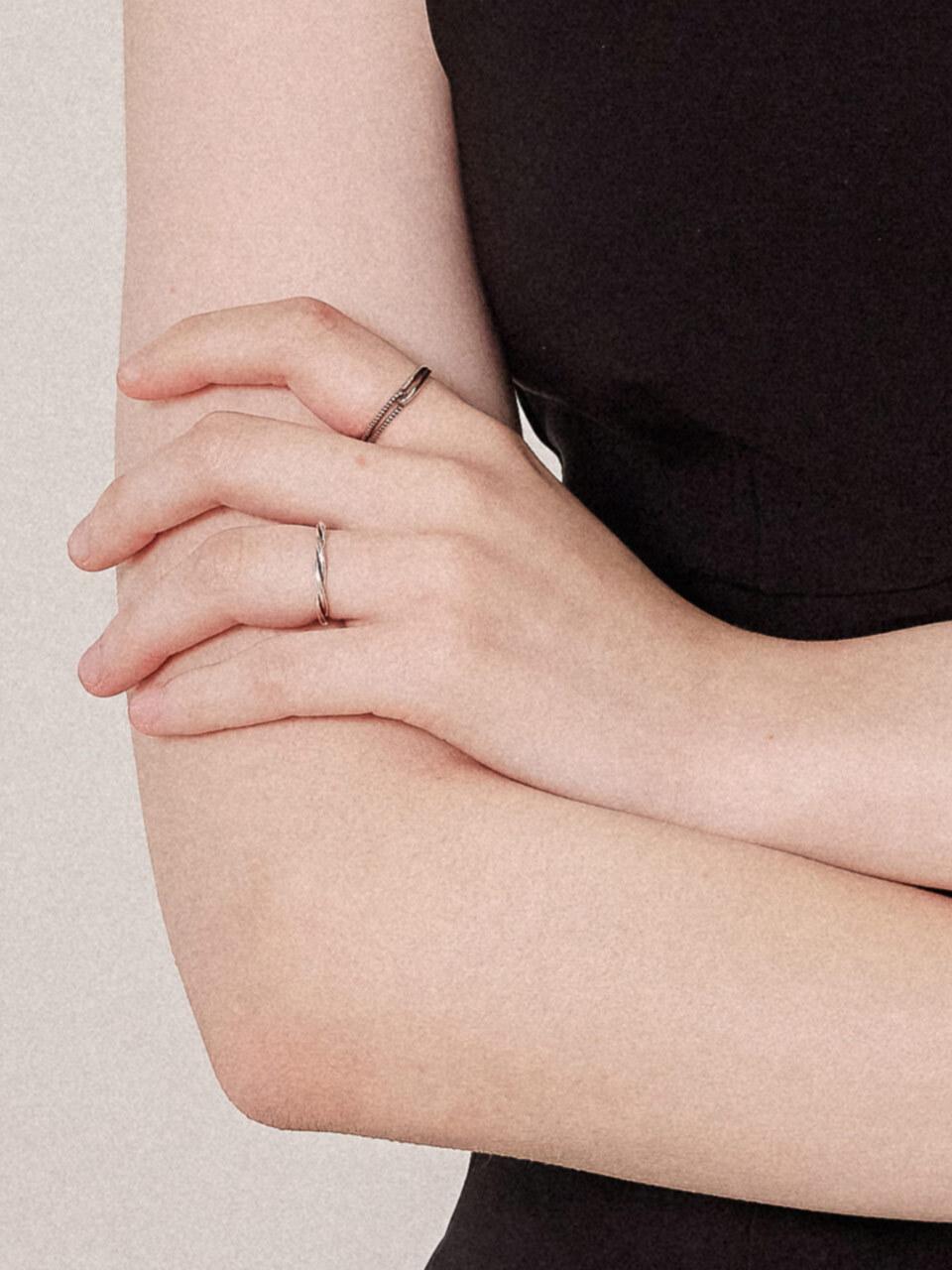 J.Lauren Sterling Silver Twisted Antique Ring (R0686)