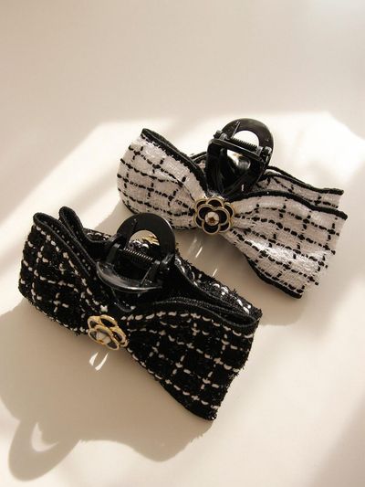 J.Lauren Tweed Camellia Fabric Hair Claw Clip H01128