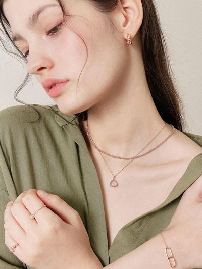 J.Lauren Twisted Bold Dual-tone Sterling Silver Necklace (N01195)