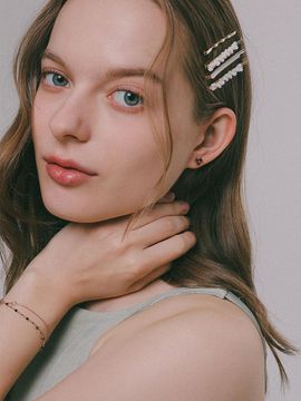 J.Lauren Twisted Pearl Bobby Pin Set Hair Clips (H01380-1)