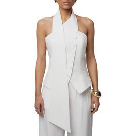 JLUXLABEL JLUXLABEL Asymmetric Scarf Top