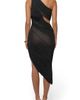 JLUXLABEL JLUXLABEL Aura Shimmer One Shoulder Ruched Midi Dress - 2
