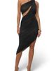 JLUXLABEL JLUXLABEL Aura Shimmer One Shoulder Ruched Midi Dress - 5