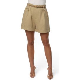 JLUXLABEL JLUXLABEL Belted Cotton Blend Cargo Shorts