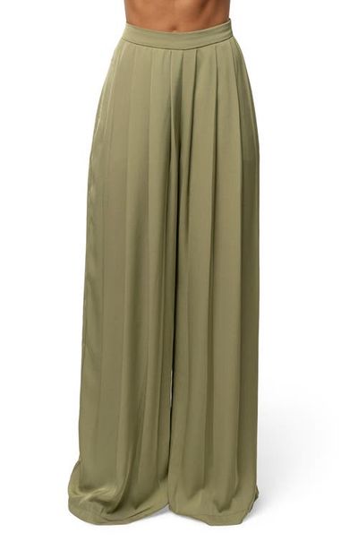 JLUXLABEL JLUXLABEL Clara Pleated Wide Leg Trousers