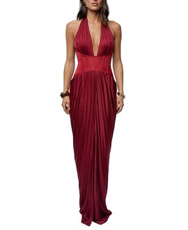 Jluxlabel Jluxlabel Drape And Destiny Maxi Dress