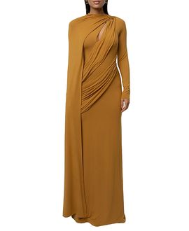 Jluxlabel Jluxlabel Draped Elegance Cape Dress