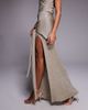 JLUXLABEL JLUXLABEL Hazel metallic knit wrap skirt in gold - part of a set - 4