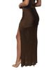 Jluxlabel Jluxlabel Hazel Metallic Wrap Skirt - 4