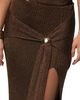 Jluxlabel Jluxlabel Hazel Metallic Wrap Skirt - 5