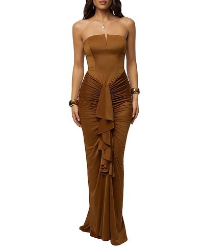 Jluxlabel Jluxlabel Isabella Strapless Maxi Gown