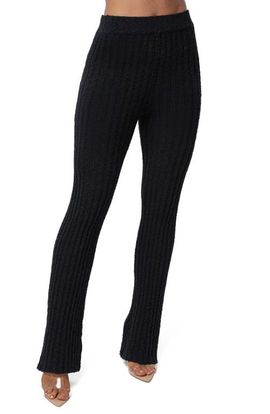JLUXLABEL JLUXLABEL Lanah Rib Knit Flare Pants