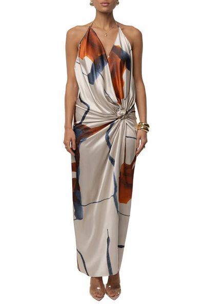 JLUXLABEL JLUXLABEL Malibu Satin Midi Dress