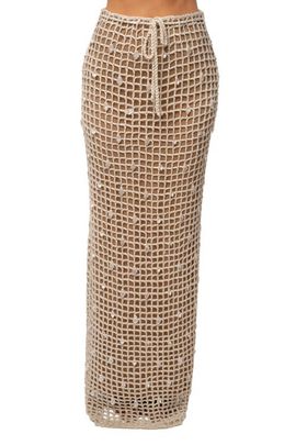 JLUXLABEL JLUXLABEL Pearl Shore Crochet Skirt