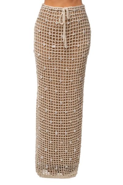 JLUXLABEL JLUXLABEL Pearl Shore Crochet Skirt